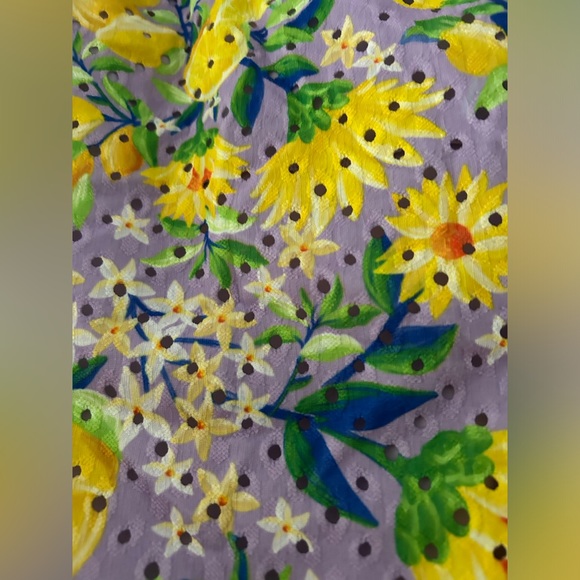 Farm Rio Lemon Dream Ruffle One-Piece Swimsuit Size XS NWT - Picture 4 of 10